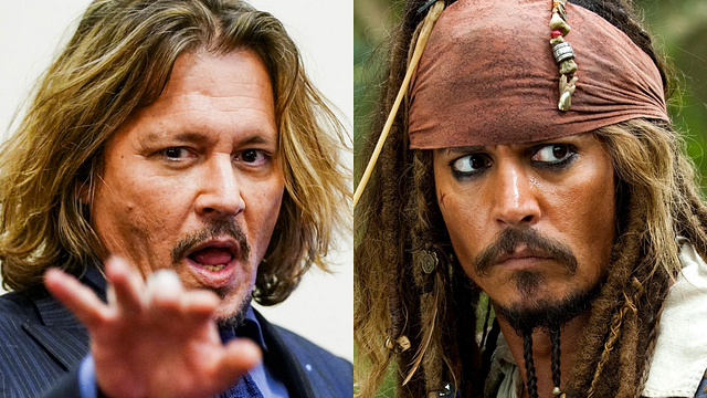 Imagem da notícia Johnny Depp surpreende fãs ao imitar Jack Sparrow a caminho do julgamento contra Amber Heard