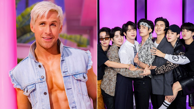 Imagem da notícia Barbie: Fãs encontram semelhança entre Ryan Gosling e BTS em novas imagens do live-action