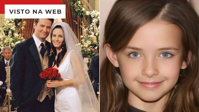 Imagem da notícia Friends: Como seria a filha de Monica e Chandler? Artista imagina os herdeiros dos casais da série