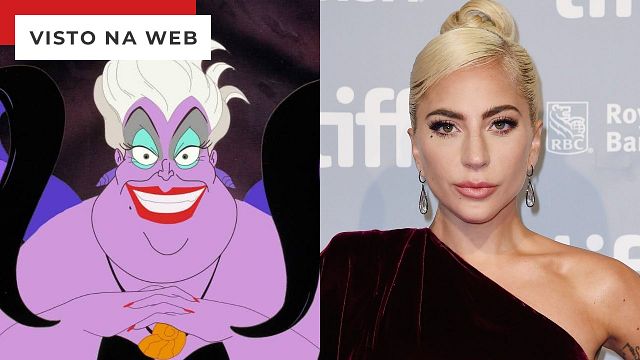 Imagem da notícia Lady Gaga como Úrsula de A Pequena Sereia? Artista imagina celebridades como vilões da Disney