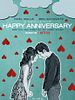 Pôster de Feliz Aniversário de Casamento