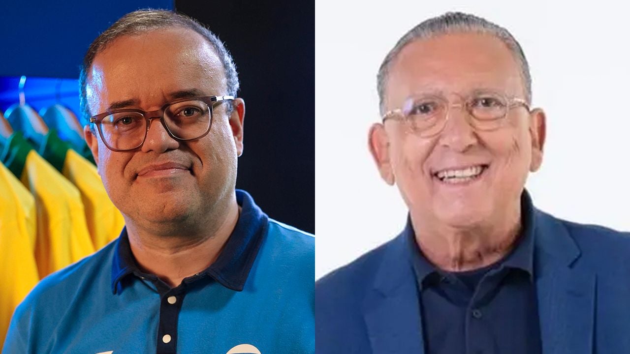 Everaldo Marques, na Globo, e Galvão Bueno, no SBT