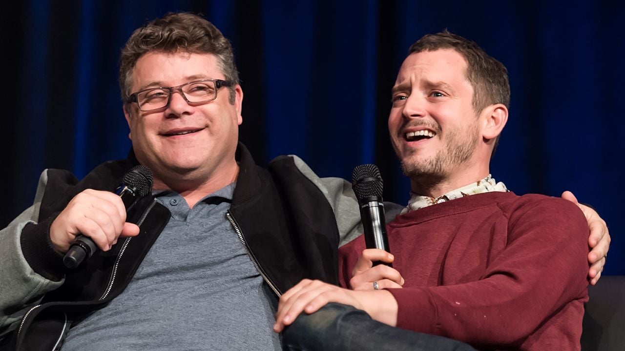 Sean Astin e Elijah Wood, de O Senhor dos Anéis