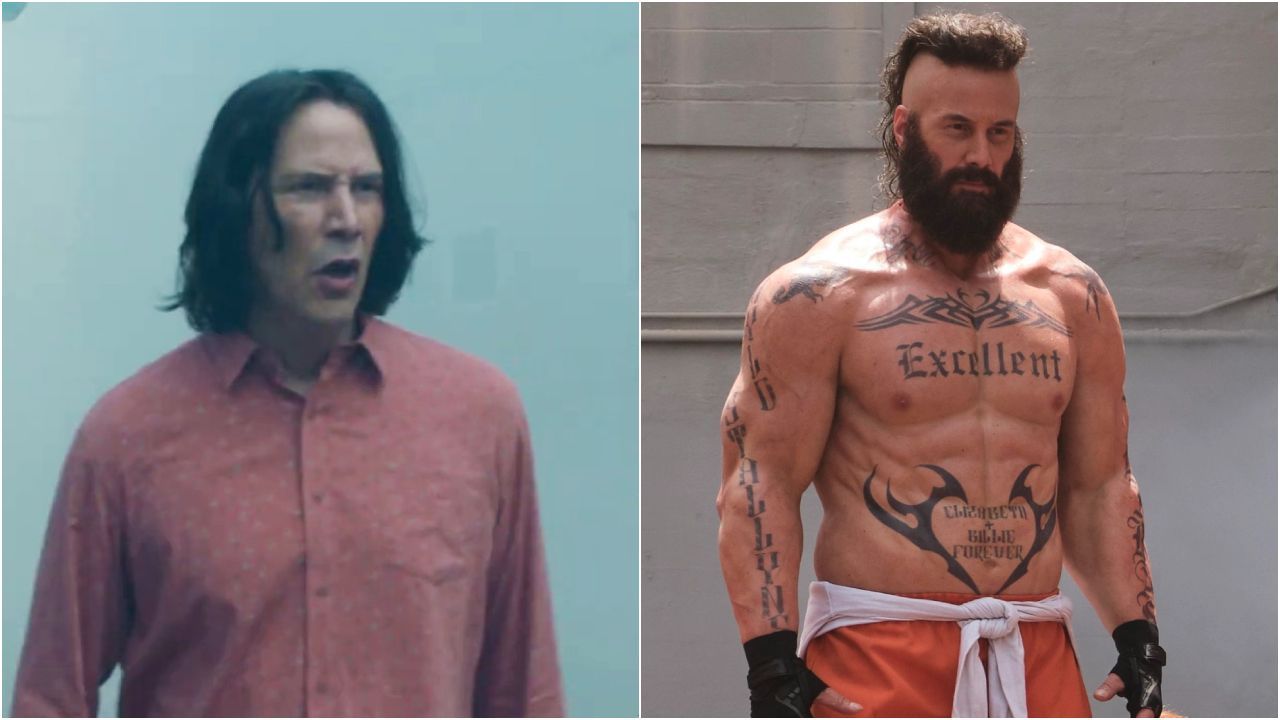 Cenas de Keanu Reeves em Bill & Ted: Encare a Música