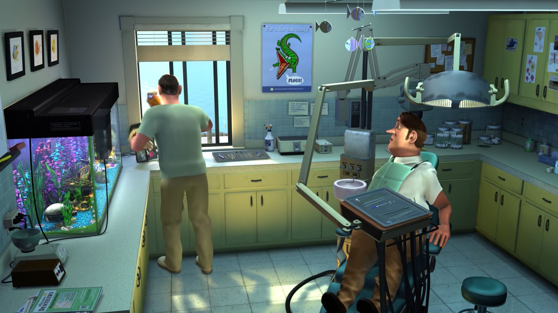 Cena de Procurando Nemo