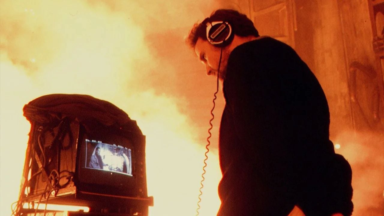 David Fincher em Alien 3.