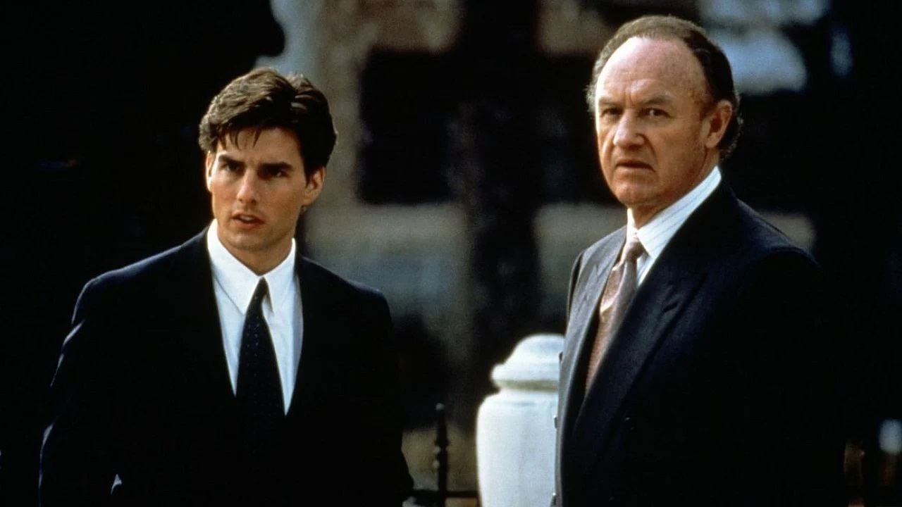 Tom Cruise e Gene Hackman em A Firma.
