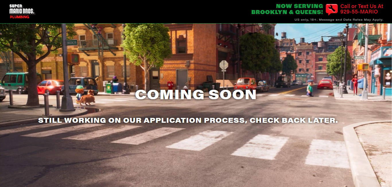 Parte do site em construção