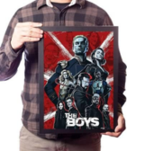 Quadro The Boys Arte Na Moldura Serie Decoração