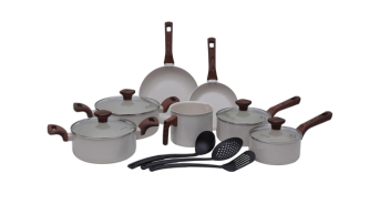 Jogo de Panelas Cerâmica 10 Peças Indução Pratic Cook, Mimo Style