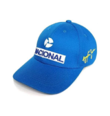 Boné Ayrton Senna Retrô Nacional Azul F1