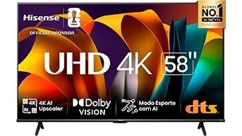 Hisense Smart TV UHD 4K DLED 58A6N