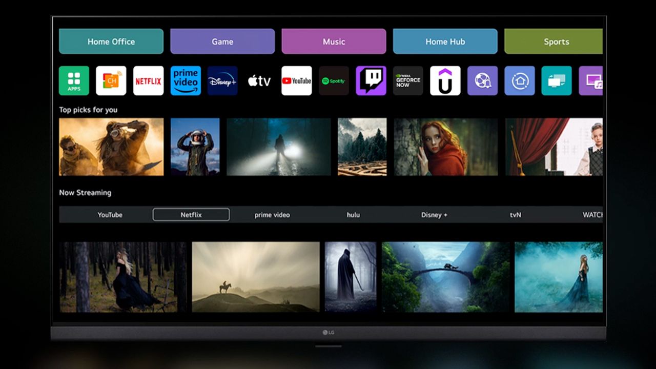 Interface da LG 43LR6700