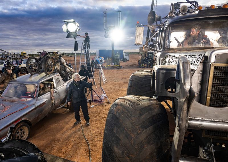 George Miller no set de Furiosa
