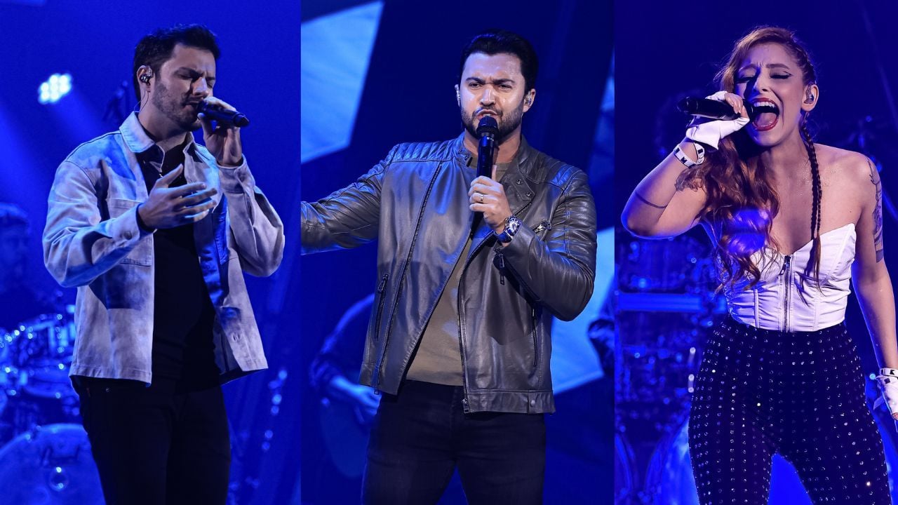 André & Luiz Otávio e Jade Sales 