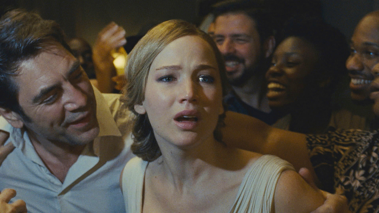 Javier Bardem e Jennifer Lawrence em cena de mãe!