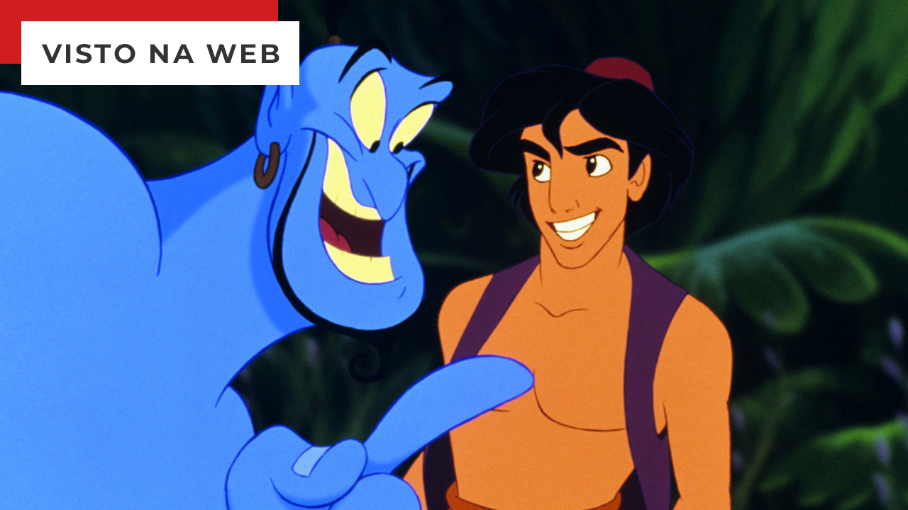 Aladdin liberta o Gênio 