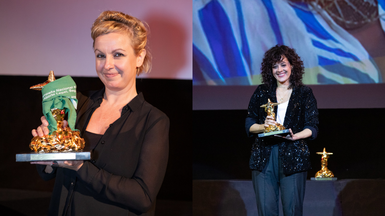 Lillah Halla (Melhor Direção, por Levante) e Maeve Jinkings (Melhor Atriz, por Pedágio)