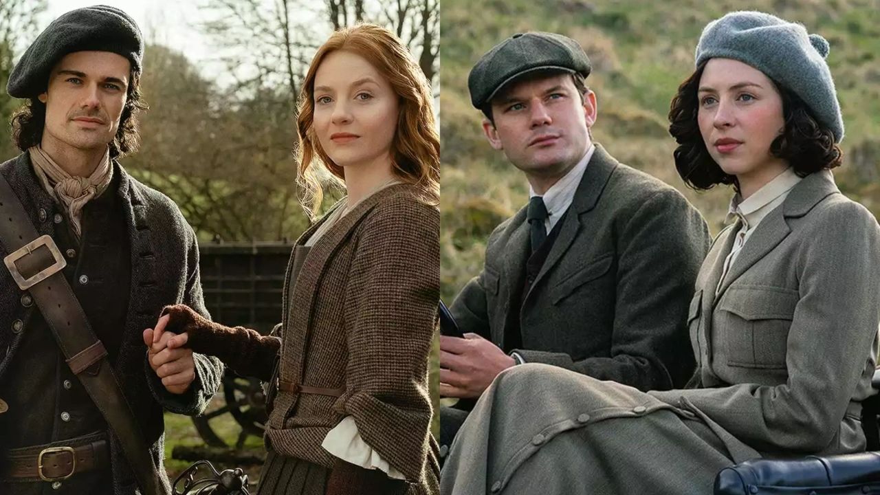 Pais de Jamie à esquerda, e de Claire à direita.