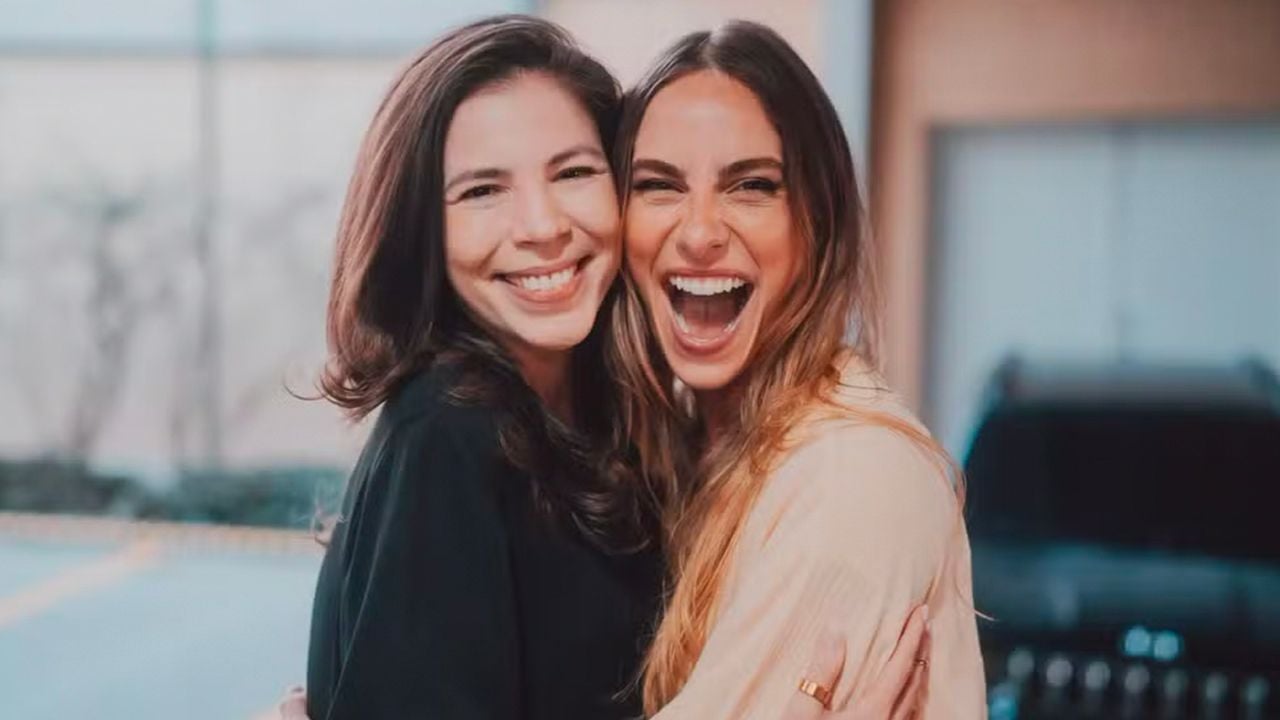 A jornalista Marina Alves e a atriz Dani Gondim