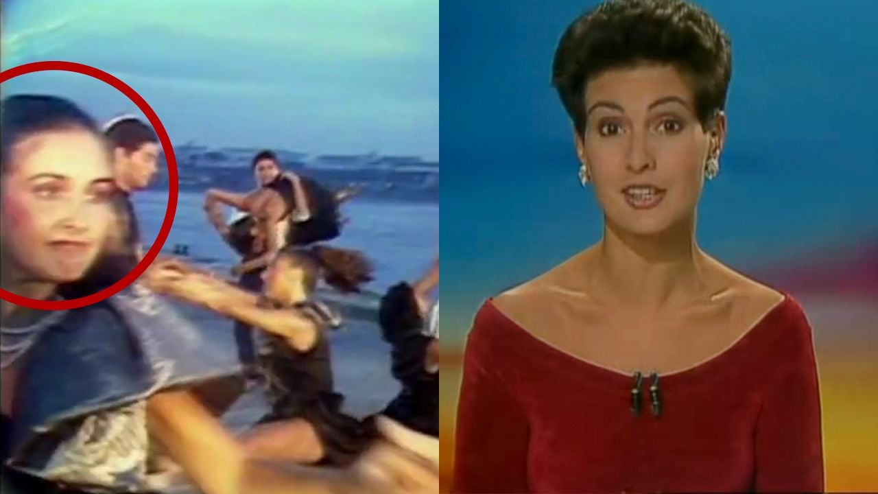 Fátima Bernardes no clipe do Barão Vermelho e à frente do Fantástico