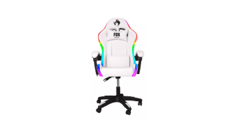 Cadeira Gamer Fox Racer Rgb Nordic Branca, G2 Store