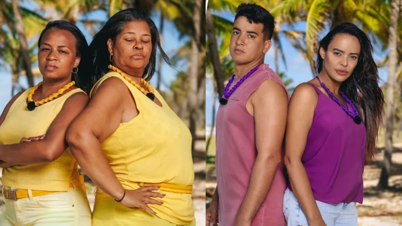 Thainá e Rozanda, e Gabriel e Mari