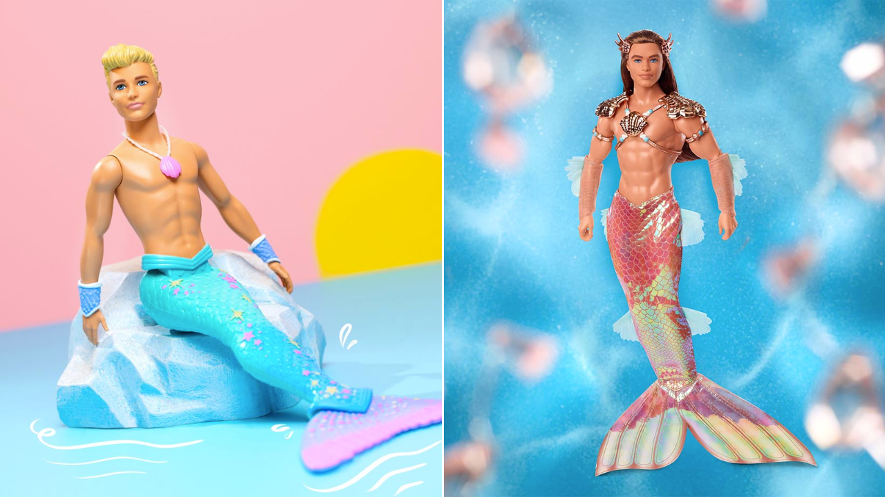 À esquerda, Merman Ken; à direita, King Ocean Ken.