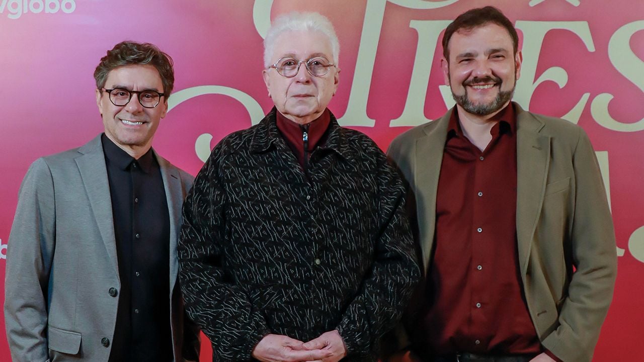 Os autores Virgílio Silva, Aguinaldo Silva e Zé Dassilva
