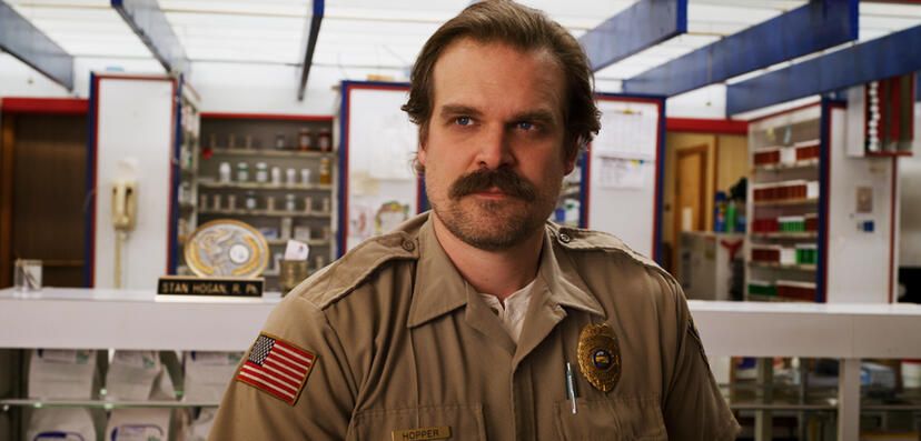 David Harbour em Stranger Things