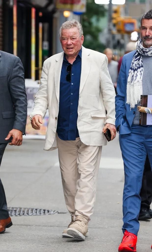 William Shatner antes do The Late Show with Stephen Colbert
