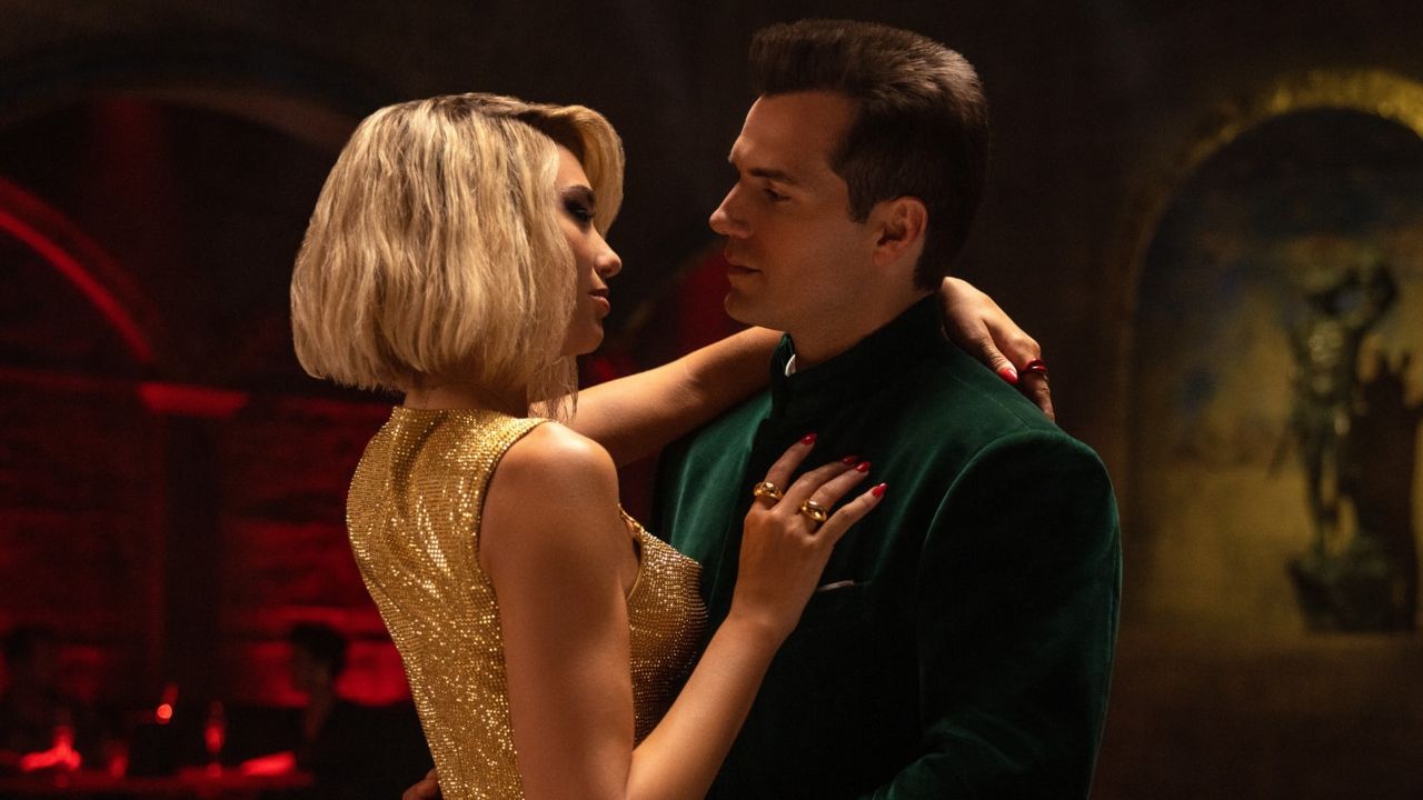 Dua Lipa e Henry Cavill em Argylle.