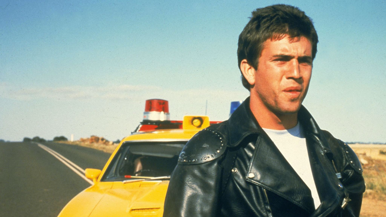 Mel Gibson em cena do primeiro Mad Max, de 1979.