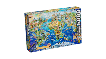 Quebra Cabeça 5000 Peças Mapa Múndi, Grow