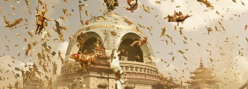 Os três sóis desencadeiam enormes catástrofes