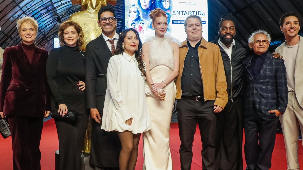 Equipe do filme Antártida no Festival de Gramado