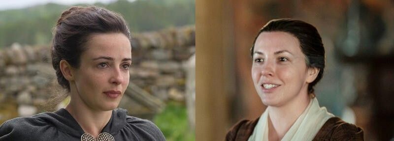 Laura Donnelly e Kristin Atherton como Jenny em Outlander