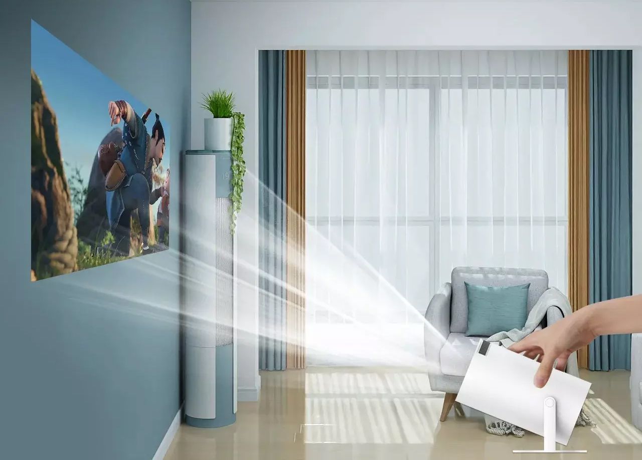 Simulação de projeção do Hy300