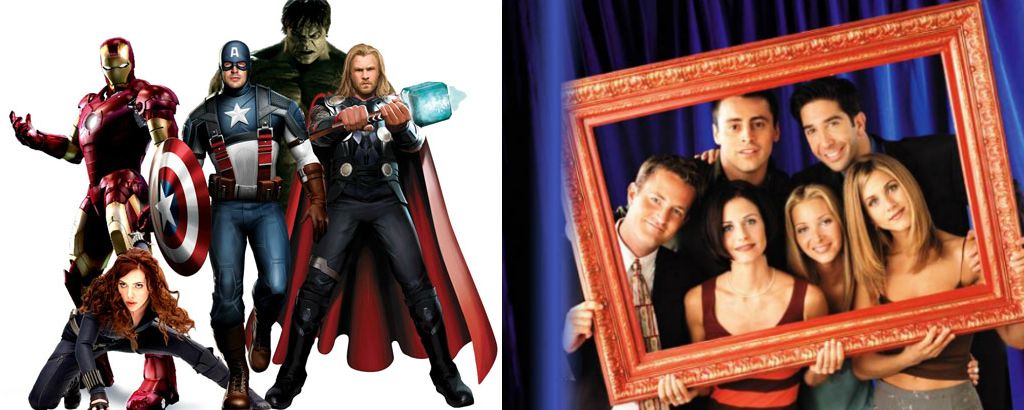 E se Os Vingadores fossem um episódio da série Friends?
