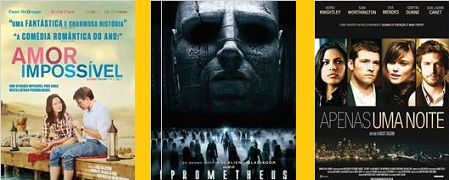 Estreias no cinema, Prometheus e Amor Impossível críticas e trailers aqui!