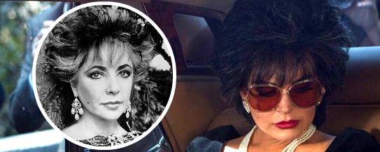 Novas fotos de Lindsay Lohan no papel de Elizabeth Taylor