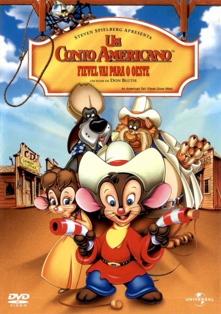 Desenho Antigo Fievel Vai para O Oeste Dublado Fita Vhs Video