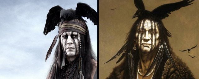 Johnny Depp revela a inspiração para sua maquiagem em O Cavaleiro Solitário