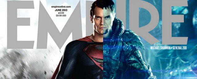O Homem de Aço: Superman e General Zod rivalizam em capa de revista