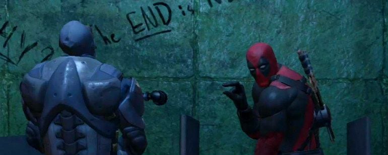 Deadpool é flagrado em nova foto – dessa vez, na privada!