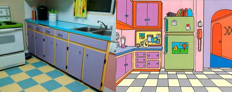 Mulher transforma a sua cozinha na de Os Simpsons