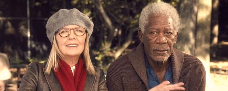 Exclusivo: Morgan Freeman e Diane Keaton formam um casal no pôster