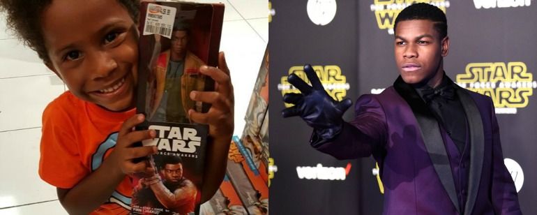 John Boyega envia mensagem para pequeno fã brasileiro