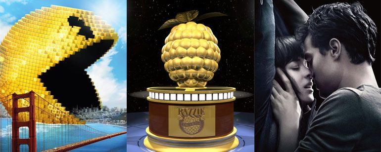Framboesa de Ouro 2016: Pixels e Cinquenta Tons de Cinza lideram indicações