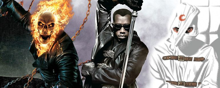 MARVEL: MOTOQUEIRO FANTASMA, BLADE E JUSTICEIRO DE VOLTA A CASA.